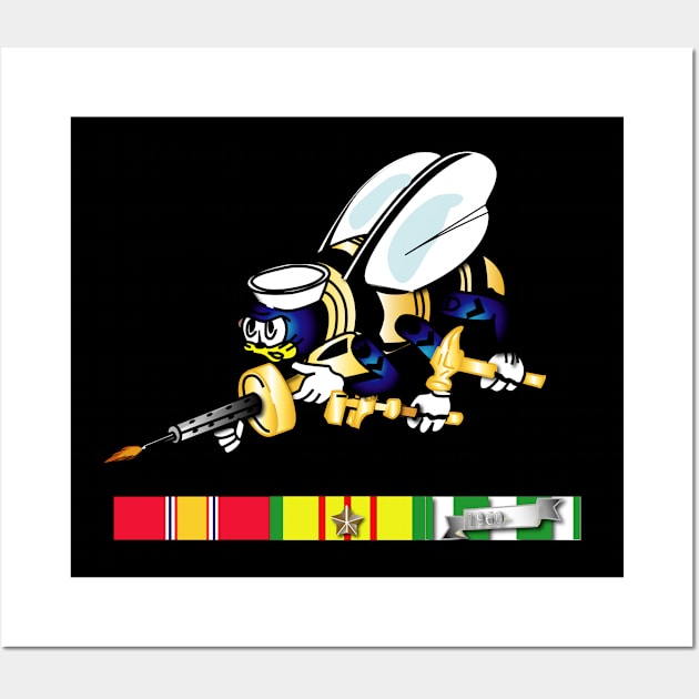 Seabee - Bee Only w VN SVC Wall Art by twix123844